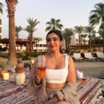 Ankitta Sharma Instagram - Sunsets are magical. ❤️ @hilton_luxor @goldcoastfilmsofficial #hiltonluxor #hilton_Luxor #hiltonluxorresortandspa Luxor, Egypt