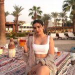 Ankitta Sharma Instagram - Sunsets are magical. ❤️ @hilton_luxor @goldcoastfilmsofficial #hiltonluxor #hilton_Luxor #hiltonluxorresortandspa Luxor, Egypt