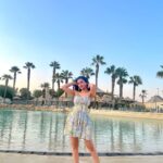 Ankitta Sharma Instagram - 💜🩵💛 @jwmarriottcairo #JWTreatment @goldcoastfilmsofficial