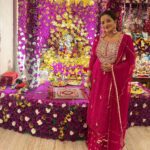 Antara Biswas Instagram - #Blessings Ganpati Bappa Morya 🙏🙏 … Here Comes My Beautiful Friend @rashmi_aaryaa Beautiful outfit: @rashmi_aaryaa
