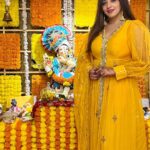 Antara Biswas Instagram – Ganpati Bappa Morya 🙏…. 
#happyganeshchaturthi 

Beautiful 🤩 Outfit by my Dear @rashmi_aaryaa ….