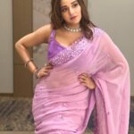 Antara Biswas Instagram – Purple 🎀💜 …. 

Saree: @beatitude_stories 
📸: @deepakpathak663 Lucknow, Uttar Pradesh