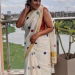 Anumol Instagram - Timeless Elegance !!! These pictures capture me wearing this gorgeous saree at three different times! From Onam 2020 to now, it's still as stunning as ever, proving that repeating clothes is the ultimate fashion wisdom! 💚 Embracing sustainable style and cherishing precious memories, this saree holds a special place in my heart. Saree from @naithubysruthiprasanth #TimelessElegance #RepeatingClothes #CherishedMemories #SustainableFashion #OnamSaree #FashionWisdom Kalamassery, India