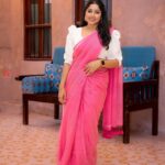 Anumol Instagram - Love love love Thank you @diyaaa_john for styling and convincing me to go with this look Wearing @suta_bombay saree from @saltstudio Clicks by @akhil_vijayan_photography.ofcl DOHA - Qatar