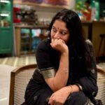 Anumol Instagram - Laughing, chatting, sipping tea, With my girl bestie, just her and me. No drama, no stress, just pure delight, We laugh and chat away the hours. @eva_pavithran 🪬🧿🪬🧿🪬🧿❤️ @eva_pavithran ‘s clicks Wearing @dipalidesigners saree Location @portmuziriskochi #BFFs #GirlsNight #FriendshipGoals #GoodVibesOnly #bestieisintown #anumol #evapavithran