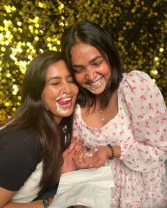 Anupama Gowda Instagram - Happy Birthday my dear DB♥️🫶🏼

You have always been a part of my happiness and you stood with me when I was sad.
You’re kind,funny, crazy and most importantly you’re a beautiful soul😻 

I’m so grateful for this friendship and for the amazing moments we’ve shared from 12 years! 

Thank you for everything ♥️
Happy birthday 🥳 I pray for your good health,happiness and an amazing future 🤗
@neharamakrishna 
I love you 🫶🏼