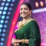 Anupama Gowda Instagram - Suvarna Super Star Sunday Special 🫶🏼 Styling: @tejukranthi Assisted by: @khushi_jagadisha Outfit: @anthariya_ Jewellery: @sunrisesilversmiths PC: @raghavstudios MUA: Yours truly A 😎