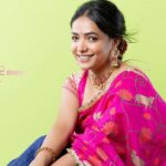 Anupama Gowda Instagram - Suvarna Sambhrama ♥️ Styling: @tejukranthi Assisted by: @khushi_jagadisha Outfit: @sindhureddyofficial Jewellery: @sunrisesilversmiths PC: @raghavstudios