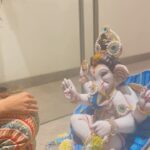 Anupriya Goenka Instagram - Rendezvous with Bappa! This is the first time I truly understood, felt and appreciated the meaning and power of Ganpati. Nothing but Love.. Witnessed two visarjans too for the first time - such a surreal experience - I can still feel the peace and the emotional moment I felt then. Thank you to everyone who invited us to their homes for darshan.. 🤗🤗 Happy Ganpati everyone - May Ganesha always keep you in his grace! #divine #love #blessings #ganpati