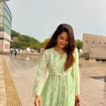 Anushka Sen Instagram - Having a desi moment in Korea 🙏🇰🇷🇮🇳 . Outfit @shopmulmul Jeonju, Korea