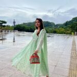 Anushka Sen Instagram - Having a desi moment in Korea 🙏🇰🇷🇮🇳 . Outfit @shopmulmul Jeonju, Korea
