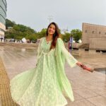 Anushka Sen Instagram - Having a desi moment in Korea 🙏🇰🇷🇮🇳 . Outfit @shopmulmul Jeonju, Korea