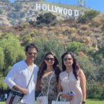 Anushka Sen Instagram - Hollywood 🎥🇺🇸🧿☀️ . Wearing @fashionnova Hollywood Sign, Hollywood, CA