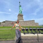 Anushka Sen Instagram – πΊπΈπ«Άπ€©π€ππ½ Statue Of Liberty, Liberty Island, New York City