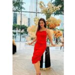 Anusmriti Sarkar Instagram - Hello Dubai 💗🧿🧿 #dubai #randomclick #travel #weekend #sunday #red #dior #dior #love #myvibe #as #anusmriti #anusmritisarkar #burjkhalifa #dubailife Address Sky View