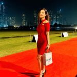 Anusmriti Sarkar Instagram - Red vibe ✨🧿 #redcarpet #polomatch #polo #tbt #pic #tuesday #fendi #instagood #picoftheday #event #as #anusmriti #anusmritisarkar Mahalakshmi Race Course, Mumbai