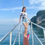 Anusmriti Sarkar Instagram - Blu sky n blu water ✨🧿 #throwback #nature #beauty #sea #sky #krabi #thailand #yacht #blessed #as #anusmritisarkar #anusmriti Krabi, Thailand