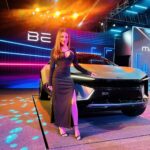 Anusmriti Sarkar Instagram - What an incredible event it was . Thank you Mahindra for making me a part of the show 💗🧿 @mahindra_born_electric @mahindra_auto @mahindraxuv400 #mahindra #mahindraevfashionfestival #BE #xuv #bornelectricvision #car #hydrabad Tech Mahindra Hyderabad
