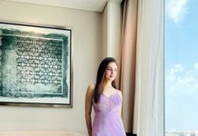 Anusmriti Sarkar Instagram - Work, slay, glow and repeat 😇✨🧿🧿 #gratitude #workmode #shoot #mylife #slay #flex #love #purple #instalike #burjkhalifa #dubai #uae #picoftheday #as #anusmriti #anusmritisarkar #thankyougod TAJ DUBAI