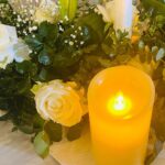 Anusmriti Sarkar Instagram - Vibe ✨🧿🧿 #picoftheday #flowers #candles #blue #white #myvibe #picture #as #anusmriti #anusmritisarkar #gratitude #pictureperfect
