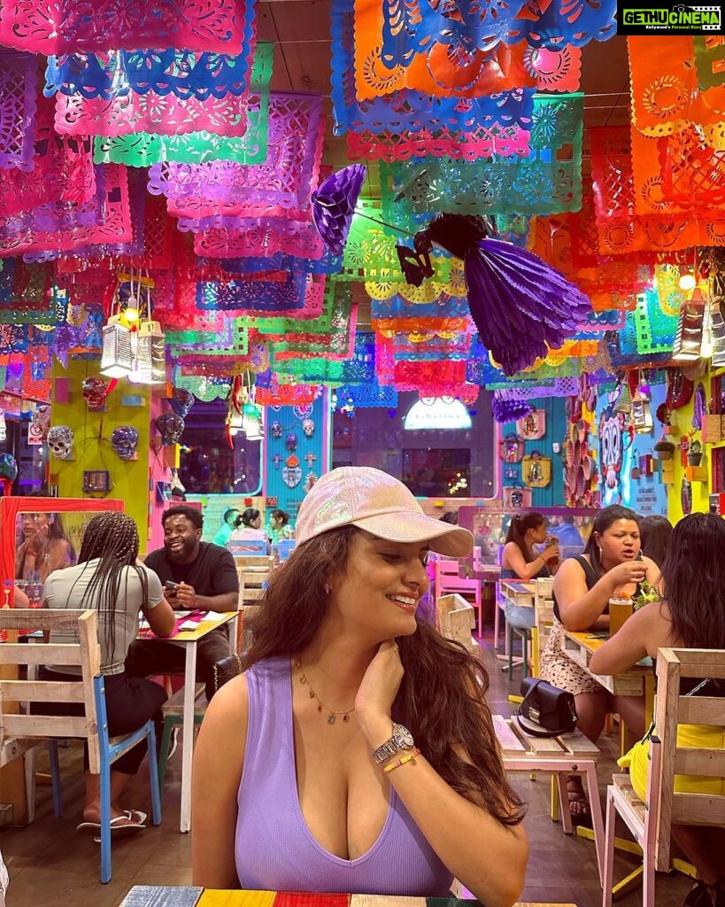 Anveshi Jain Instagram - Here for the Mexican food !! This restaurant is so Colorful and fun !!! One of the best we have had and the menu is so interesting! La Tia Juana Valencia