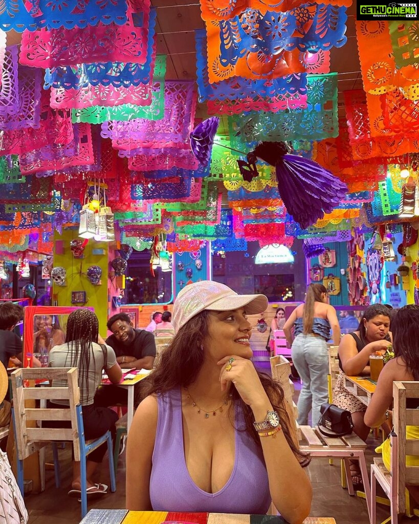 Anveshi Jain Instagram - Here for the Mexican food !! This restaurant is so Colorful and fun !!! One of the best we have had and the menu is so interesting! La Tia Juana Valencia