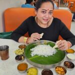 Aparajita Auddy Instagram - This is the special South Indian Thali I was talking about earlier in the video. The speciality of this one is it's still available at Rs 150. #coimbatorediaries #southindian #thali #explore #travelgram #aparajitaadya #actor #instagood #arya #food Coimbatore, Tamil Nadu