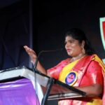 Aranthangi Nisha Instagram - My special day @ CK KIDS PREP SCHOOL, Nagercoil Best kids school in KK district. All programs of kids were awesome. Superb announcement skill by kids. Thank u so much mam, and beautiful blouse Thak u @d.sign.d