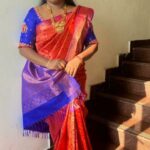 Aranthangi Nisha Instagram – Beautiful saree and blouse @niaa_boutique @niaa_sarees Thank u sister
