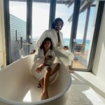 Archana Instagram - Monday is white 🤍 #throwback #tub #slumber #soakingsun