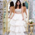 Archana Instagram - Coz #white resonates at another level with my spirit 🤍🤍🤍 💎 @azotiique 👗 @krupa_jain 💄 @ . . . #event #hosting #hostlife #gigtime #showtime #loveit #glam #dressup #love #polycab #worldcup #thebestofbest #manieshpaul #anchor Jio World Convention Centre