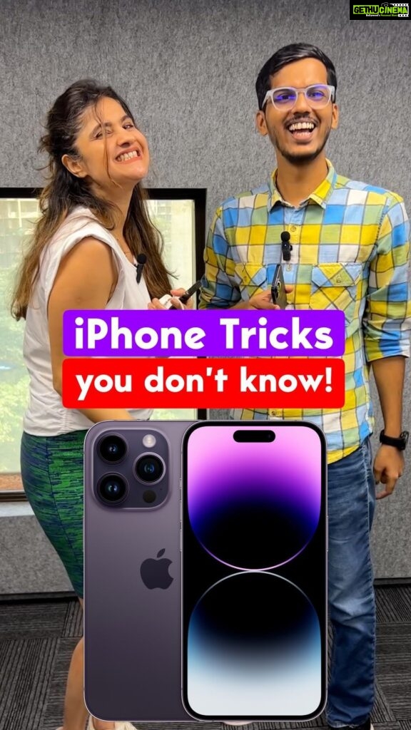 Archana Instagram - Some cool iphone hacks with the coolest @dhananjay_tech #tech #iphonehack #hacks #phonehacks #mobile #archana #radiocitymumbai #iphone15 #latestiphone
