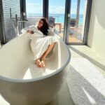 Archana Instagram - Monday is white 🤍 #throwback #tub #slumber #soakingsun