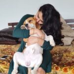Archana Shastry Instagram – Bheema says-  Momma I love u …….. but stop squishing me ….. and just leave me alone momma ……