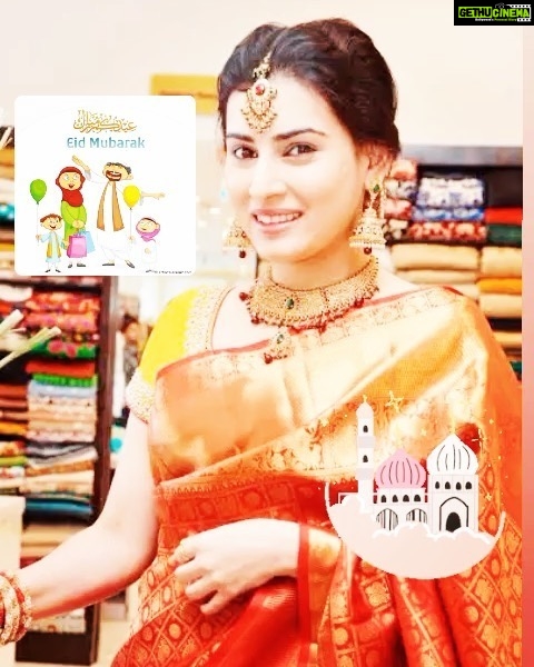 Archana Shastry Instagram - Eid Mubarak ❤️✨ Me a Hyderabadi born and have been enjoying every bit of these mixed cultures is a boon . My Charminar late night visits !!!! Enjoying the haleem and biryanis is just wow !!!!!! Wishing u all have a safe and happy 🥳