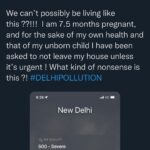 Archana Vijaya Instagram - I have to POST this on my feed, as it is totally unacceptable that we have to live like this . We cannot just sit back and wait for it to get better, immediate action needs to be taken for the sake of our lives . Everyone who lives in Delhi needs to spread the word about this . 🙏🏼 #delhipollution