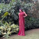 Archana Vijaya Instagram - In beautiful Goa, feeling fabulous in this form fitting gown sari by @gauravguptaofficial who always makes you feel effortlessly sculptured and beautiful ! Thank you ! ♥️ Make up and Hair - @sibellehairnmakeup Styling - @dhruvadityadave Shoes - @louboutinworld ♥️♥️♥️