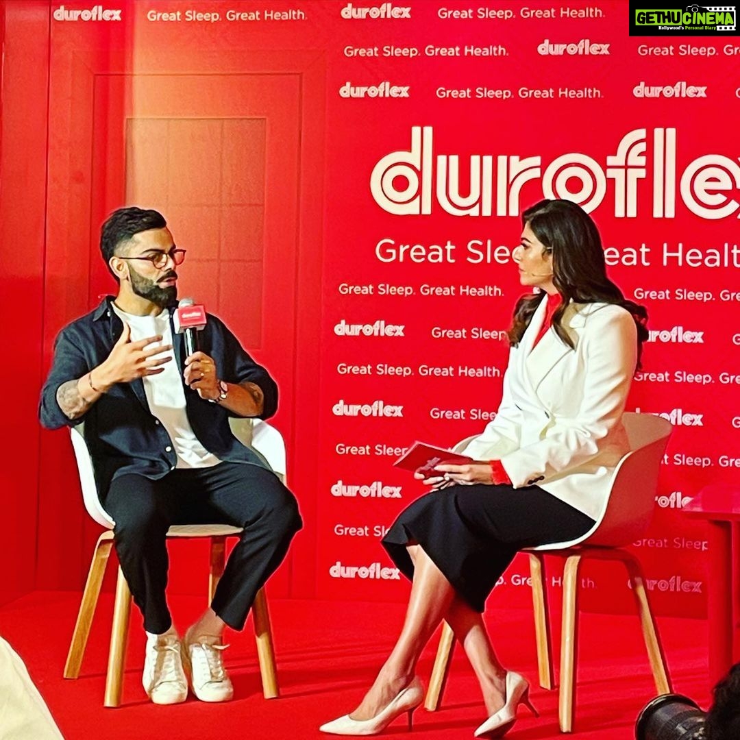 Archana Vijaya Instagram - Presenting the brand ambassador for @duroflexworld - @virat.kohli - The perfect choice to create awareness and promote the importance of good quality sleep, and how it helps us be the version of ourselves ! π―ππΌππΌ #greatsleepgreathealth