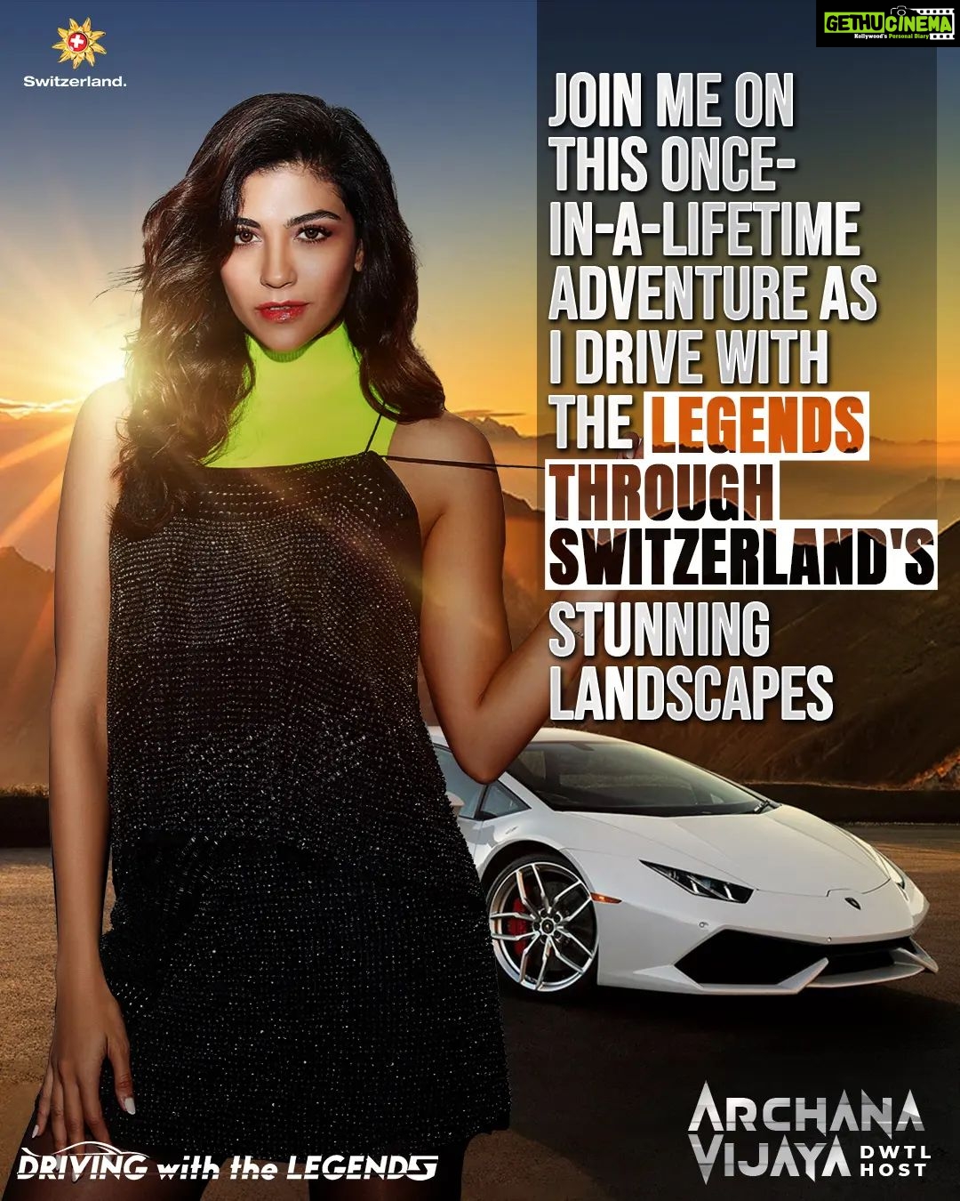 Archana Vijaya Instagram - ๐๐ฆ๐ข๐ฅ๐บ ๐ต๐ฐ ๐ฎ๐ข๐ฌ๐ฆ ๐บ๐ฐ๐ถ๐ณ ๐ณ๐ฐ๐ข๐ฅ ๐ต๐ณ๐ช๐ฑ ๐ฅ๐ณ๐ฆ๐ข๐ฎ๐ด ๐ค๐ฐ๐ฎ๐ฆ ๐ต๐ณ๐ถ๐ฆ?๐๐ Register now for a chance to join ๐ผ๐ง๐๐๐๐ฃ๐ ๐๐๐๐๐ฎ๐ and the legend ๐๐๐ฅ๐๐ก ๐ฟ๐๐ซ for a breathtaking driving adventure in ๐๐ฌ๐๐ฉ๐ฏ๐๐ง๐ก๐๐ฃ๐! ๐ Registration link in the bio #DrivingWithTheLegends #ArchanaVijaya #DWTLHost