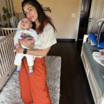 Archana Vijaya Instagram – #holi2023 and #internationalwomensday on the same day ! ♥️🧡💛💚

First for my rang barse baby Avaan and first for me as a mom ! So special in every way ! 💯♥️

While women keep fixing each others crowns, let’s teach our sons to “look up” to women and treat them with the respect and dignity they deserve, that’s how we can create a world where you don’t need a day to dedicate to anyone, everyday is filled with love, admiration and respect for men and women . 🤘🏽

I know I’m a day late, but such is #newmom life ! 😝

#toomanyhashtags 😂