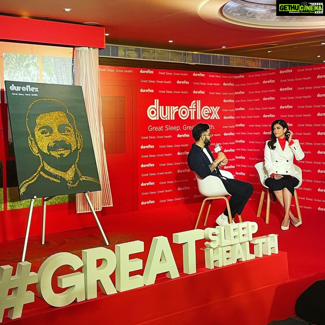 Archana Vijaya Instagram - Presenting the brand ambassador for @duroflexworld - @virat.kohli - The perfect choice to create awareness and promote the importance of good quality sleep, and how it helps us be the version of ourselves ! π―ππΌππΌ #greatsleepgreathealth