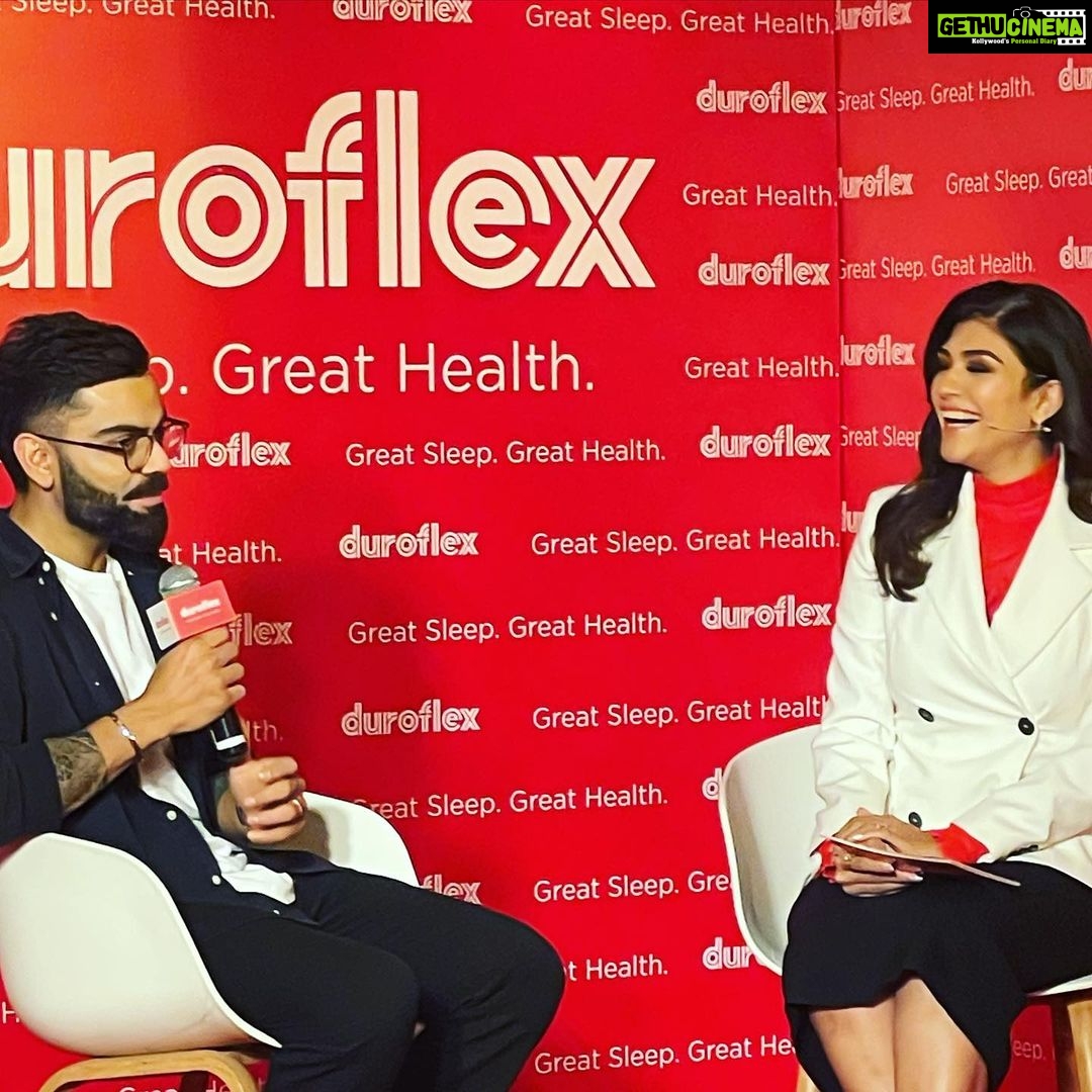 Archana Vijaya Instagram - Presenting the brand ambassador for @duroflexworld - @virat.kohli - The perfect choice to create awareness and promote the importance of good quality sleep, and how it helps us be the version of ourselves ! π―ππΌππΌ #greatsleepgreathealth