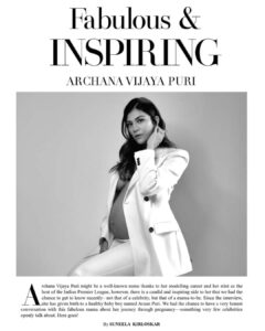 Archana Vijaya Instagram - Don’t be afraid . 😊

Thank you @youandimag and @kirloskar for sharing a part of my supposedly “geriatric” pregnancy journey with you all ! 😉😝
It certainly was trying, heart wrenching, beautiful and hilarious all at the same time ! 😆💯

I have been penning or shall I say typing my thoughts and story in the last nine months…. More on that later ! 

For now, hope you enjoy this read and it inspires women everywhere to not be afraid, follow your heart, and keep walking. 
Upwards and onwards folks. 😊♥️

Photography - @goldenblush