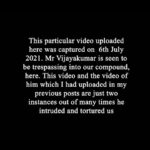 Arthana Binu Instagram – These are the evidences which prove that whatever Mr Vijayakumar has accused against me and my family is wrong and whatever I accused against him is right. 

Image 1: Proves that Mr Vijayakumar’s recent claim of him coming inside my house upon my sister opening the for him is wrong. He lied that we did it to frame him as a trespasser by taking the video which I had put up on the instagram post uploaded on July 4,2023

If his claims were real, why was he seen going back by jumping over the wall instead of the gate? 

The video in this post clearly shows him intruding into our compound, when our you can notice that our gate is locked from inside as we fear Mr Vijayakumar. For him it would be silly to intrude into a house where just females reside. But we live in the fear whether others would would imitate what he does. It is our safety’s concern

Image 2: In the interviews given by him following my instagram post, he stated that my mother and him are not legally divorced! The court verdict I have provided here is enough to prove that statement of him wrong.

Image 3: The claim given by him that the 4,0000 which he deposited to my mom’s bank account on the 3rd July 2023 was for my sister’s education purpose is wrong. He owes her 10 lakh rupees and gold for which the case my mom filed against Vijayakumar is still ongoing. He also owes us the overdue of maintenance arrear which os supposed to be given monthly. This mentioned 40,000 and other installments he has deposited to the Canara bank account of my mom is just installments of the money which he owes us.

Image 4: Another accusation he made was that he came to our house on July 4th inorder to just ask us whether the 40,000 Rs/- he deposited was received by us as we didn’t respond to his message sent to us on July 3rd. The screen shot given proves that my mom replied to his message with a ‘Thank you)

Image5: The image shows the complaint via email which I sent to the Kerala Police NRI cell for help. Even though the officials reverted then, my mom asked me to not continue with the complaint as there is already a pile of complaints against Vijayakumar and still he was unwavered by it.