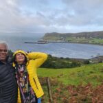 Ashish Vidyarthi Instagram - Windy moments from the Skye on earth... A dump of a few pix from the day trip to the Isle of Skye. Made famous lately by the James bond movie Sky fall.. It was an absolute joy to be drenched, blown, and sunned as the weather turned from Windy to windy and rains, to windy and sunny... All in minutes and several times every 10 to 15 mins... Mood swings you have heard of.. This was seasonal shifts... The only. Constant was the breeze... Do watch Fifty Plus Zindagi our new channel on youtube for such journeys and more.. Alshukran Bandhu Alshukran Zindagi #scotland #uk #AshishVidyarthi #RupaliBarua #FiftyPlusZindagi #fpz #love #adventure Isle of Skye, Scotland, UK