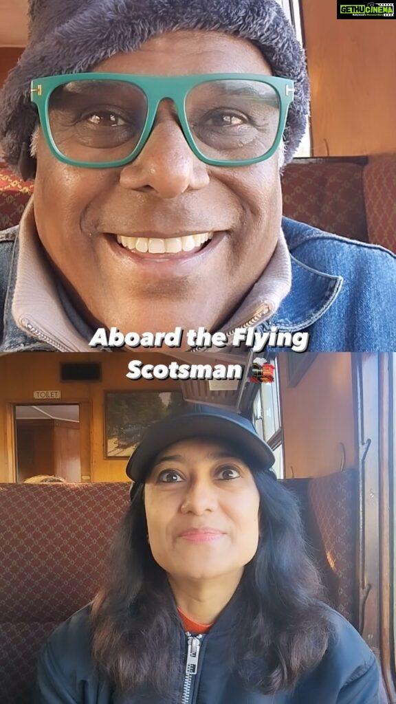Ashish Vidyarthi Instagram - Train Journey... on the Flying Scotsman 🚂 #fpz #travel #AshishVidyarthi #RupaliBarua #UmeshKanojiya #JaiprakashMaurya #scotland #explore #life #journey #trainjourney #train #scotlandexplore #couple #youtube #Vlog Scotland
