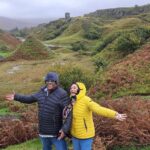 Ashish Vidyarthi Instagram - Windy moments from the Skye on earth... A dump of a few pix from the day trip to the Isle of Skye. Made famous lately by the James bond movie Sky fall.. It was an absolute joy to be drenched, blown, and sunned as the weather turned from Windy to windy and rains, to windy and sunny... All in minutes and several times every 10 to 15 mins... Mood swings you have heard of.. This was seasonal shifts... The only. Constant was the breeze... Do watch Fifty Plus Zindagi our new channel on youtube for such journeys and more.. Alshukran Bandhu Alshukran Zindagi #scotland #uk #AshishVidyarthi #RupaliBarua #FiftyPlusZindagi #fpz #love #adventure Isle of Skye, Scotland, UK