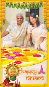 Ashish Vidyarthi Instagram - Amidst the melody of Onavillu, the Pookalam flower arrangement welcomes ever so brightly... the aroma of sadhya beckons fond memories. 
Onam promises a world painted with shades of joy, prosperity, and boundless affection. Let the legacy of our beloved King Mahabali serve as a beacon, illuminating our path towards righteousness and benevolence. On this divine occasion, the entire team of Avid Miner Family, Rupali, and I extend our warmest wishes.... Onashamsakal to you and your dear ones! 🌼🍃

#onashamsakal #onam #onamcelebration #onam2023