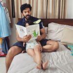 Ashwin Kakumanu Instagram – The best part of the day is story time. Hold on to your little ones. ❤️