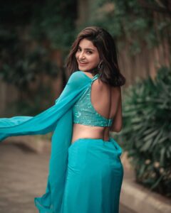 Avantika Mishra Instagram - It was a beautiful bright day, and a sky so blue you could drown in it. 💙 

Wearing @knotweddinghouse 
Jewellery @arikatelier 
Shot by @ms_fotography_official